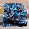Kamen Rider Anime Flannel Blanket – Soft, Warm, Perfect for Sofas, Bedding, Camping, Travel, Office, and Home Decor – QJY