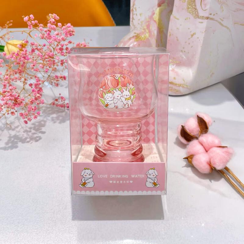 JUMPINJOK Series Tulip Glass Water Cup With color box