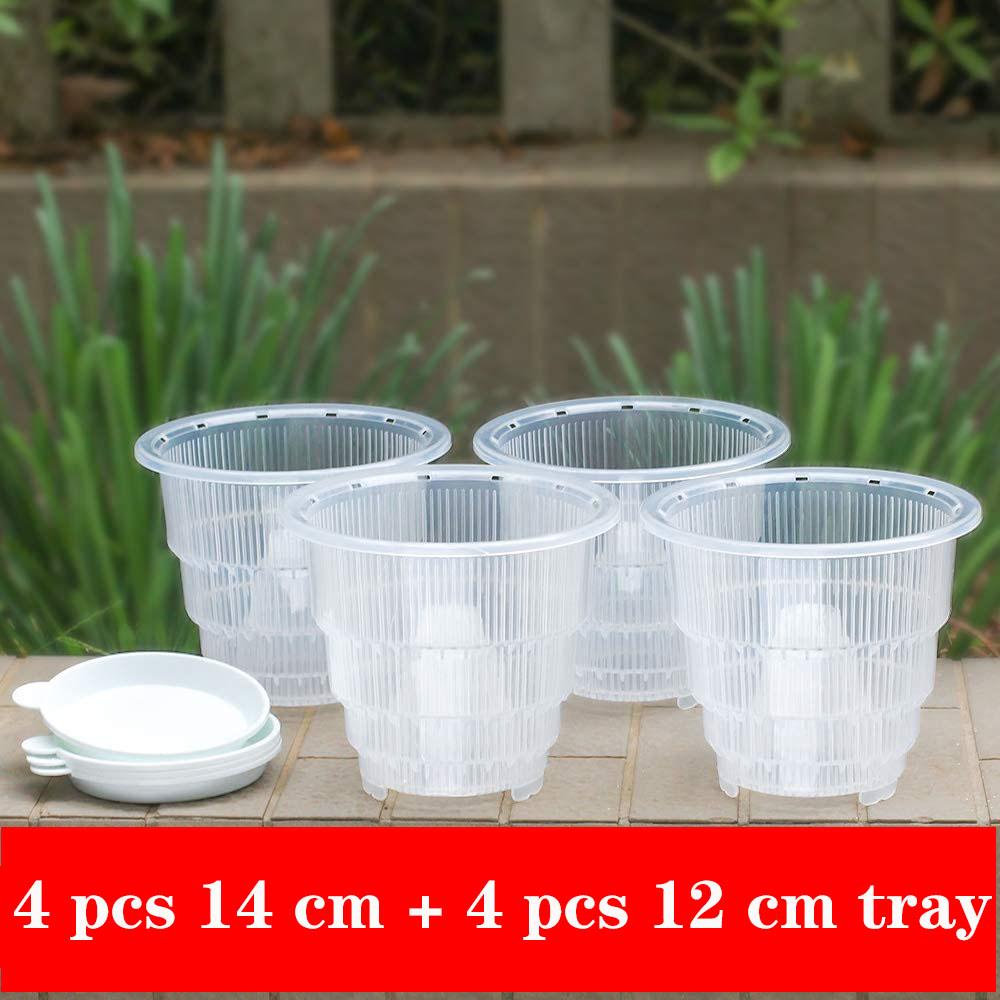 Meshpot Orchid Pot Clear Orchid Pots with Holes Plastic Orchid Pots In 10cm 12cm 15cm