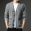 Men S V Neck Long Sleeve Knit Cardigan Casual Outerwear