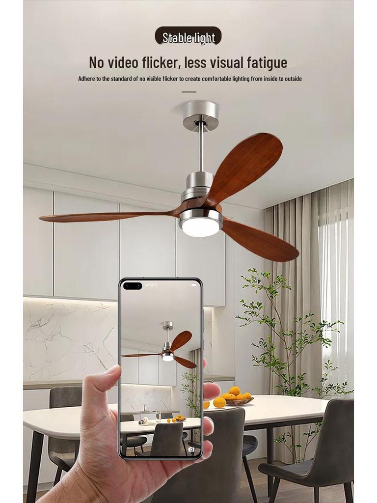 Nordic Modern LED Ceiling Fan Light for Living Room and Bedroom