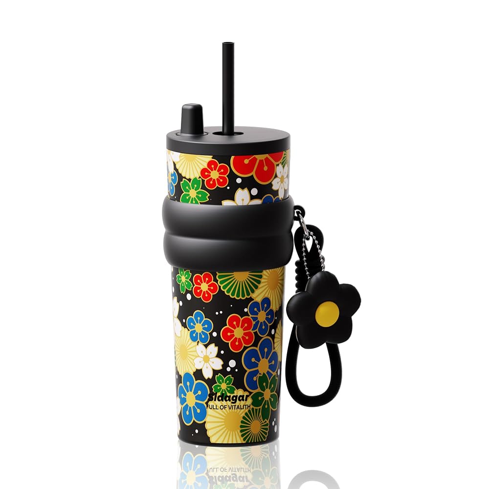 Sidagar 710ml Insulated Stainless Steel Tumbler, Japan Limited Edition, Reusable, Leak-Proof Water