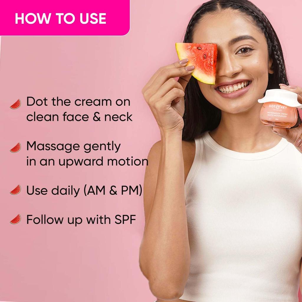 DOT & KEY Arbuzowy Superblask Matujący Krem Nawilżający Bez Oleju Lekki Żel z Ekstraktami z Arbuza 60ml