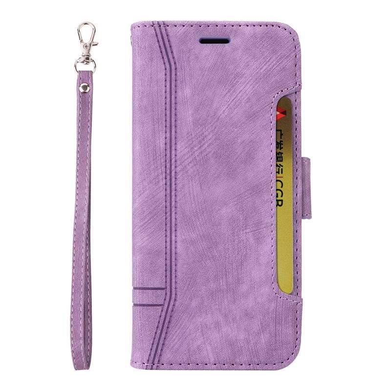 Cover Portafoglio Per Oppo A58 4G Con Farfalle E Fiori 3D - Viola Scuro, Custodia A Libro Con Chiusura Magnetica
