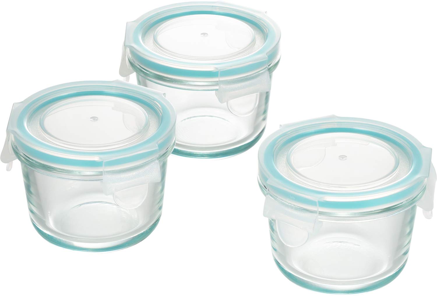 

Yoshikawa Glass Storage Mini Round Locking SJ2719 Контейнеры, 150 мл, Набор из 3 штук, Прозрачный, Система с 3 точками,