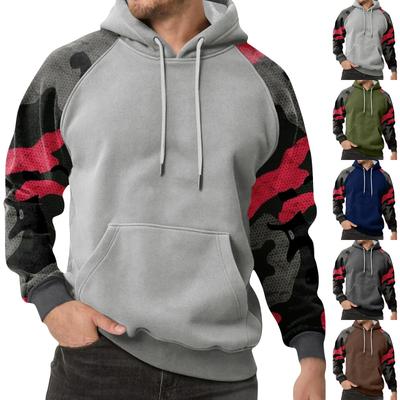 Men's Camouflage Sweatshirt Hoodie Men's Sports Large Size Casual Sweatshirt