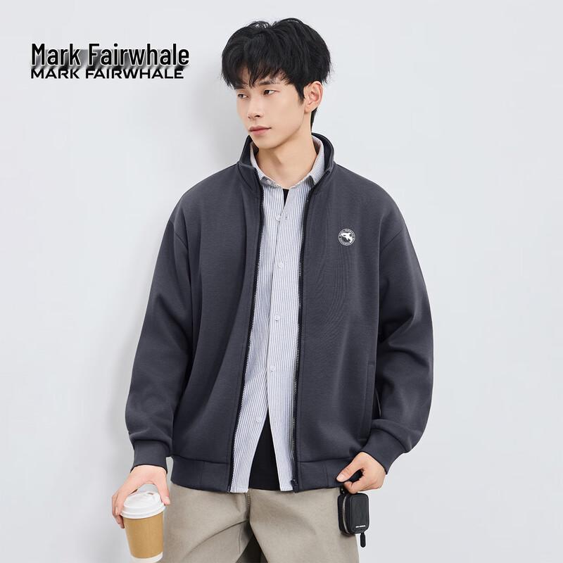 Mark Fairwhale Men's Autumn Fleece-Lined Cardigan Jacket