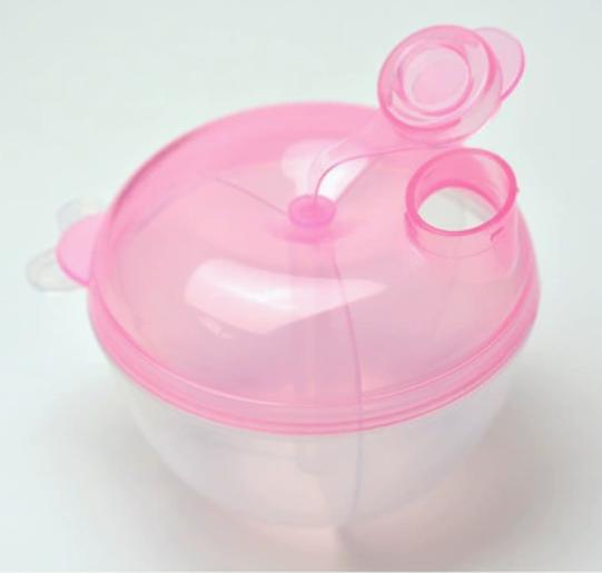 

Rotating Three-Layer Powder Container Baby Formula Storage Box with Lid and Pouring Spout Stackable Design for Easy Dispensing and Organization One Size