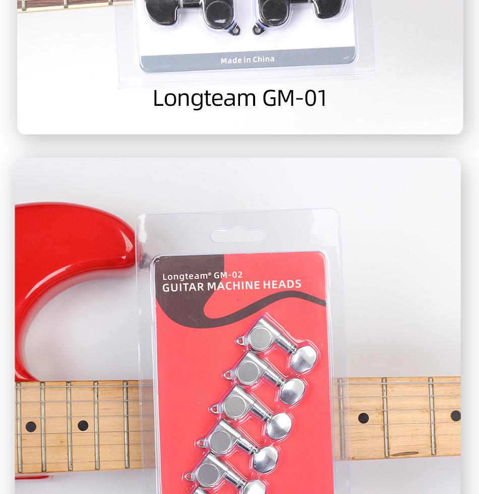 Universal Silver Folk Guitar Tuning Pegs, Knobs & String Winder Tool - Fully Enclosed Electric Guitar Tuning Accessories