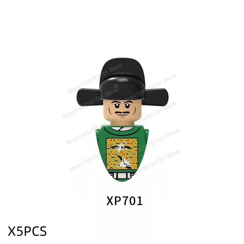 MOC Chinese Soldier Figures Building Blocks Shangzhou Dynasty Qin Dynasty Castle Warrior Knights Army Accessories Bricks Toys