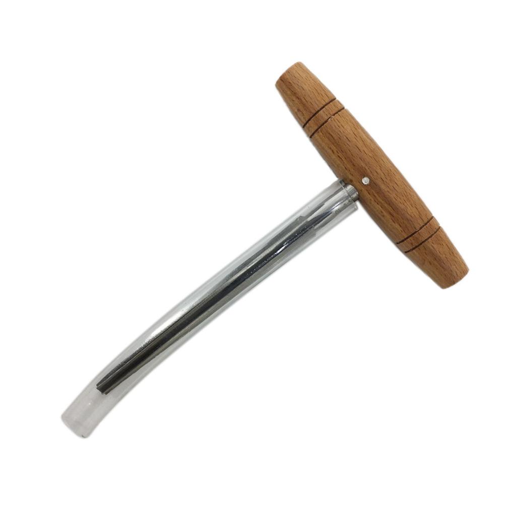Practical Luthier Repair Tool Violin Peg Hole Reamer for W/ Taper Wood Handle for 3/4 4/4 Violin Making Tool Stainless S