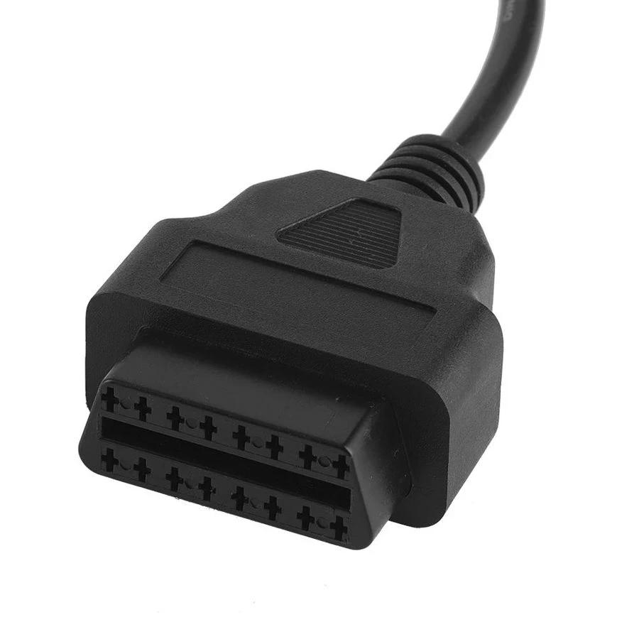 1pc OBD2 To 4 Pin Diagnostic Adapter Cable Motorcycle Fault Detection Parts Fit for Honda Motorbikes or Similar