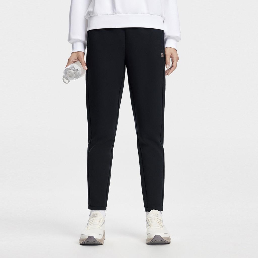 New FILA Knitted Sweatpants Women's Pitch Black A11W341606FBK