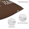 Funny Not Today Dachshund Dog Pillow Cases Cushion Covers Novelty Zipper Decorative Pillowcase For Car 18"X18"