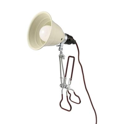 Dulton Aluminum Clip Lamp S Ivory A Clip Lamp with a Distinct Personality Outlet Photography Work IVORY Body Length 35cm Diameter 14cm Cord Length