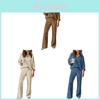 Casual Slim Fit Lounge Set For Women With Pockets And Splicing Tech For Autumn Winter Comfort