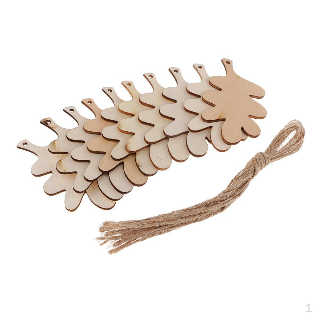 

Cutout Shapes Wooden Pine leaf 80x50x2mm