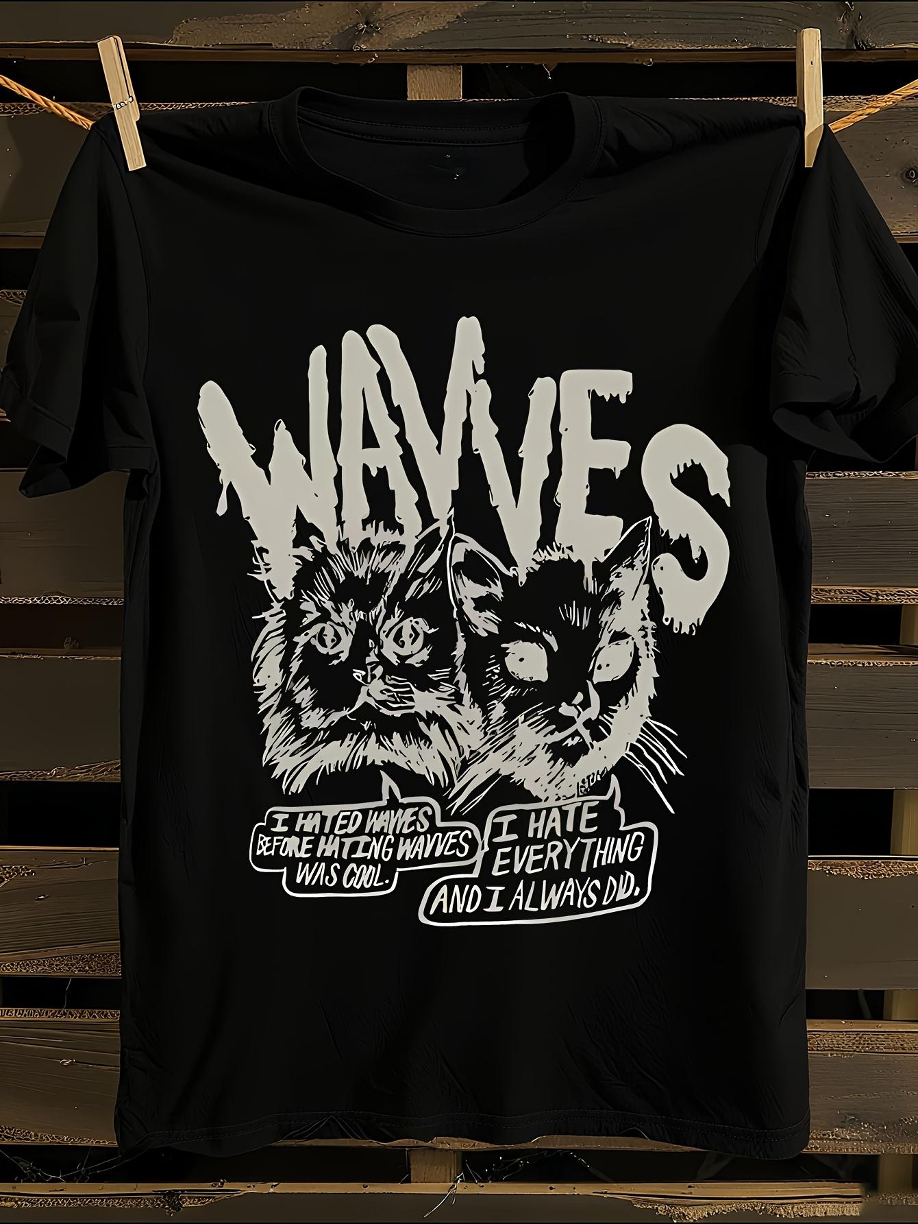 Authentic WAVVES Cynical Cats Slim Fit Tshirt XXXXL