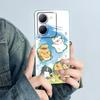 For Vivo Y36 5G Phone Case V2248 Funda Soft Silicone Cute Panda Flower Boys Girls Shell Cartoon Back Cover Protective Casing