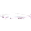Table Top 40 x 40 x 1.5 cm Square Solid Beech Wood
