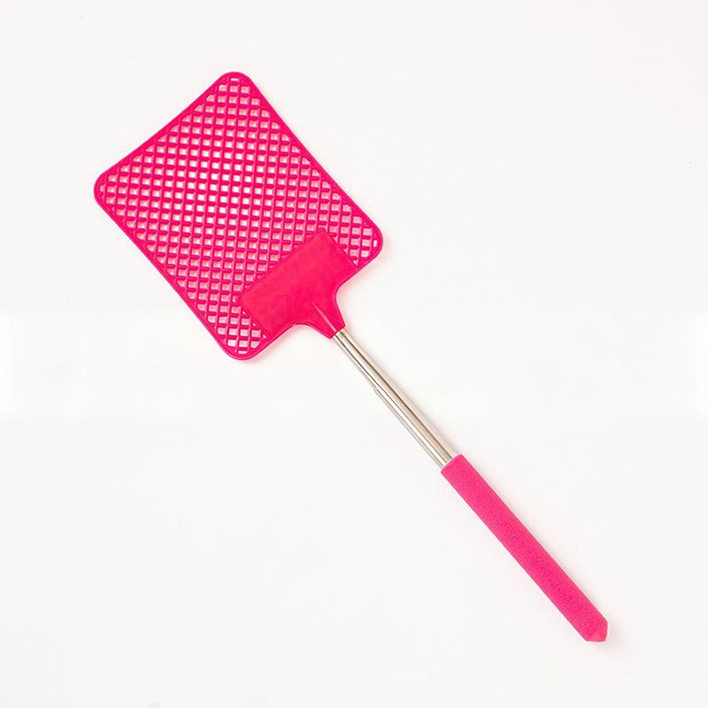 High Quality Fly Swatter Black Mosquito Swatter with Extendable Stainless Steel Handle for Versatile Use