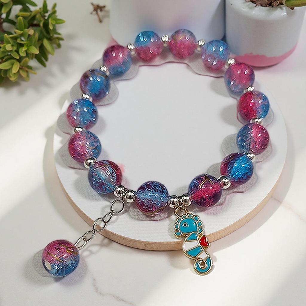 Butterfly Love Flower 10mm Handmade Beaded Bracelet - Original, Personalized, Exquisite Jewelry Gift for Friends and Newcomers