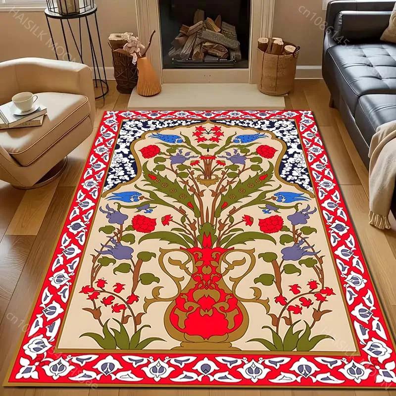 3D Colorful Islamic Style Pattern Carpet for Living Room Bedroom Sofa Doormat Decor Table Area Rug Non slip Floor Mat for Gifts