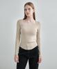 MONGDOL Heart Neck Slim Ribbed Knit Mdkt120_5 Colors