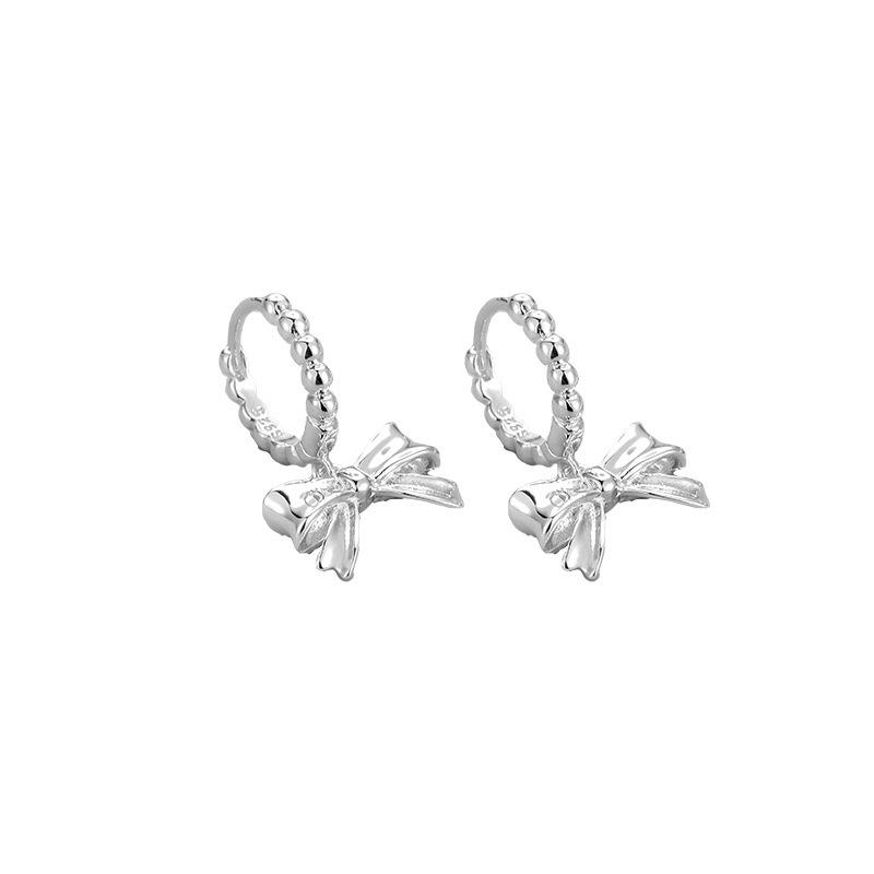 Trendy Bowknot Hoop Earrings: Elegant, Versatile Niche Ear Cuff for Women