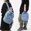 Zaino Piccolo in Denim Zaino Vintage in Denim per Donna Uomo Mini Zaino Leggero Borsa da Viaggio Zaino Borse da Scuola College