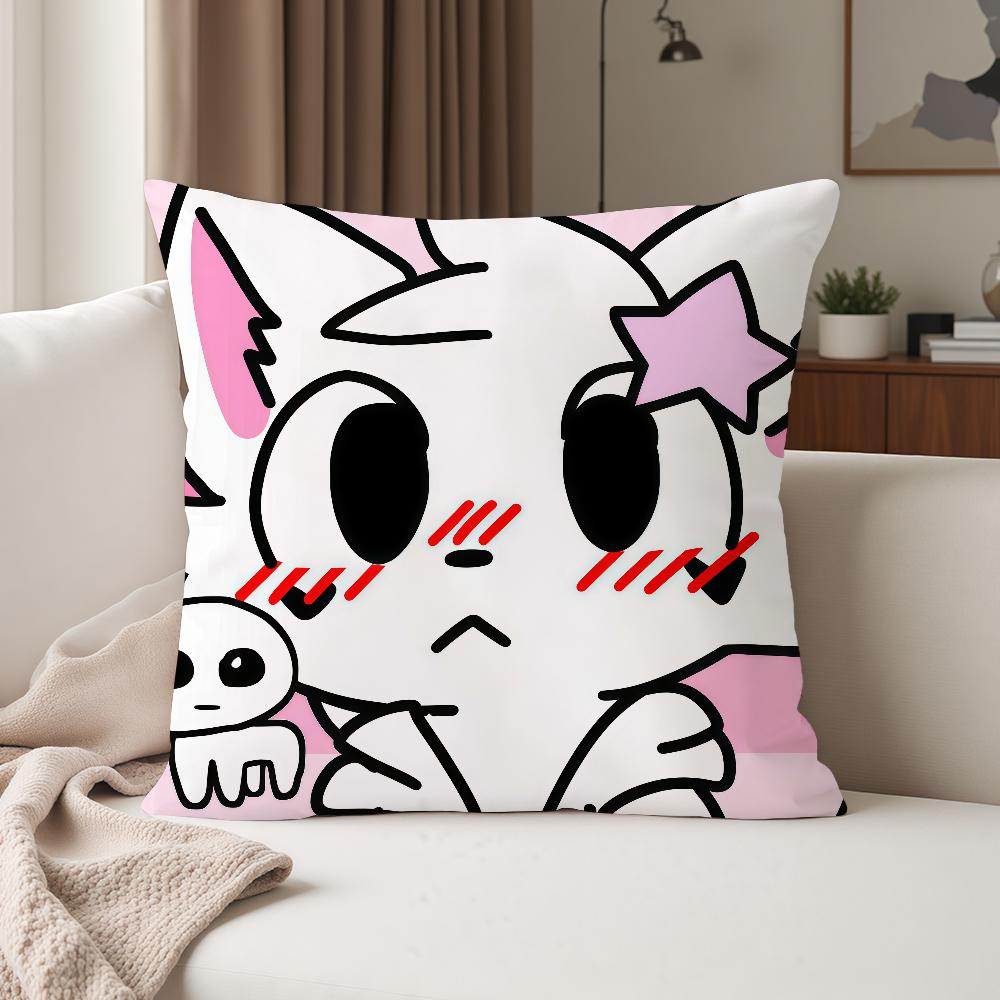 

Boykisser Silly Cat Cute Pillow Case Suitable For Bedrooms Living Rooms Cars Home Decoration 12x12Inch