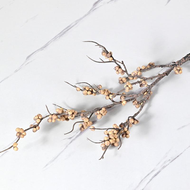 

Имитация Сухого горения Серия Искусственные ягоды Сушеные ветки Свадебное украшение дома Серые ягоды Ретро Литература Скандинавия