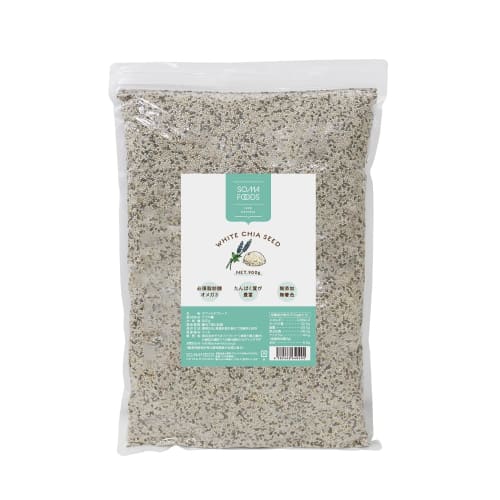 SOMA FOODS White Chia Seeds, Made In Japan, 900g, Omega-3 Fatty Acids, Dietary Fiber, Tasteless and Odorless, Healthy Superfood, Large Capacity (900g