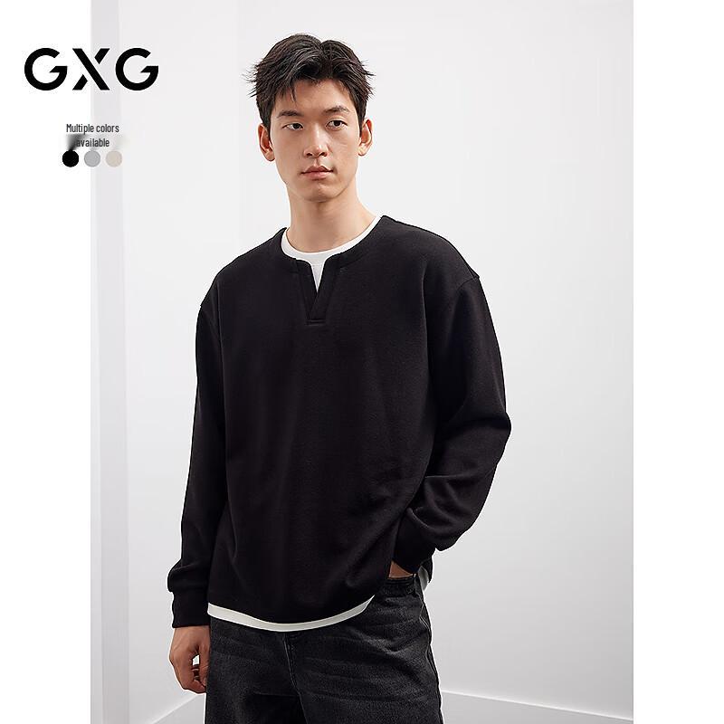 

GXG Men s Faux Layered Crew Neck Sweatshirt 190/XXXL