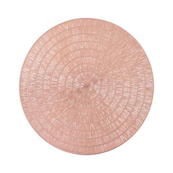 Reusable PVC Placemat Heat Resistant Dining Table Mat Wear-Resistant Stain-Proof Placemat for Home Kitchen Dining Table Protection 38cm 5