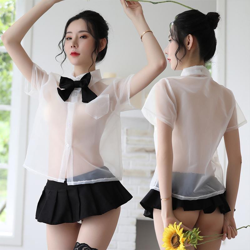Sexy Underwear Sexy Uniform Seduction Plaid Bow Skirt Pure School Girl Dress Nightclub Game Cosplay