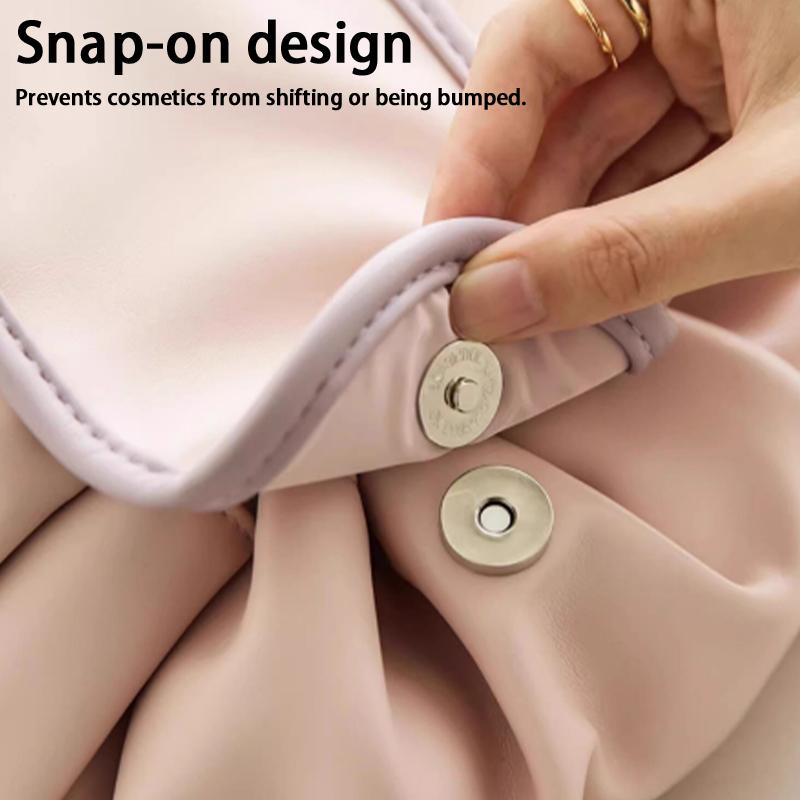 Portable Makeup Bag For Daily Use Women Large Capacity Travel Toiletry Bags Drawstring Cosmetic Storage Pouch