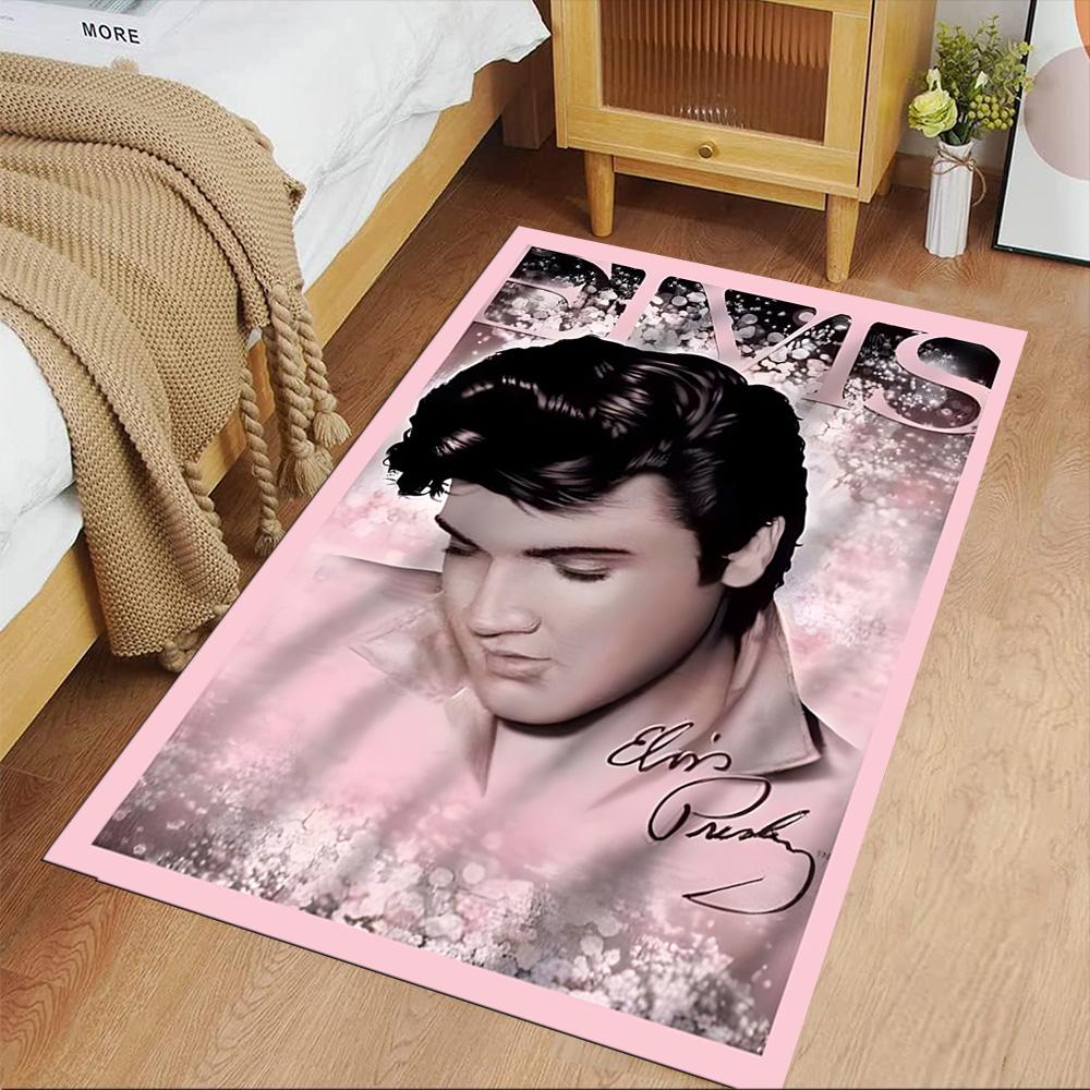 Elvis Presley Carpet Suitable for Dining Room Study Room Bedrooms Game Room Antislip Carpet Anime Office Decor Spiritual Gift