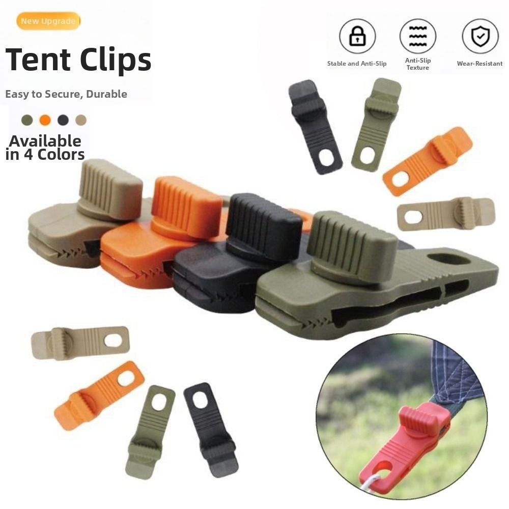 2pcs 4 Colors Camping Tent Clips 2.5*8.5*3cm Tarpaulin Fixing Snaps