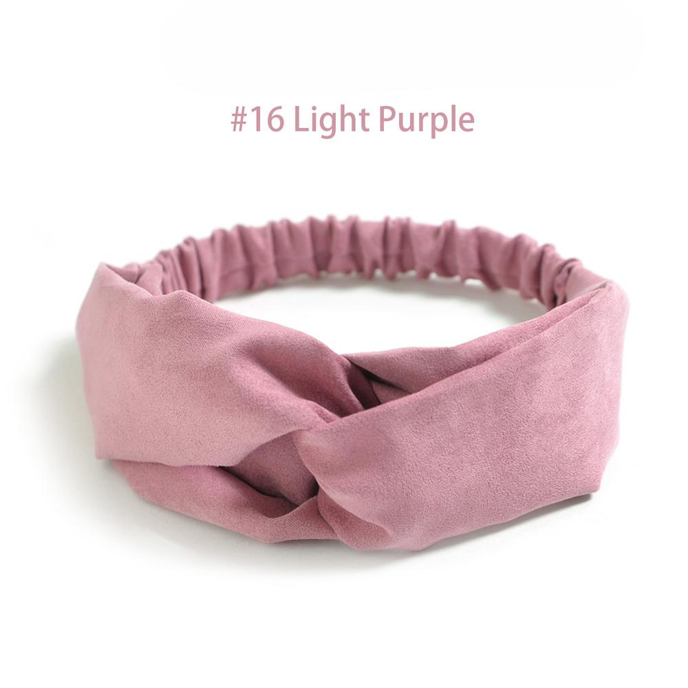 Fasce Elastiche Intrecciate per Donna Fasce per Capelli a Incrocio Copricapo Vintage in Scamosciato Fascia per Yoga Allenamento Accessori per Capelli Turban