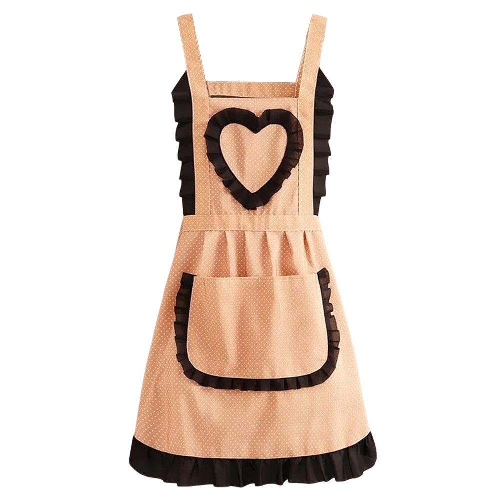 Canvas Kitchen Cooking Aprons Breathable Oil-proof Catering Work Clothes Anti-fouling Sleeveless Baking Bibs оранжевый