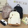 Schoolbag1011 New Lightweight Backpack Women's Bag Fashion Versatile Leisure Travel Backpack College Student Class Commuter School Bag