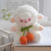 Sheep Plush Keychain With Tulip Flower Design For Gift And Bag Decoration
