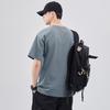 Men Color Block Drop Shoulder Short Sleeve T Shirt Casual Loose Fit Summer Top