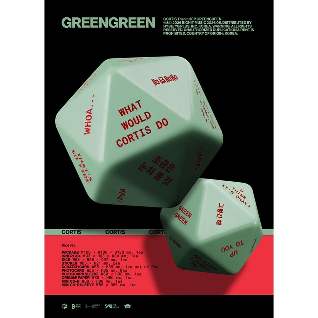 [PRE-ORDER] CORTIS The 2nd EP [GREENGREEN] (Dice ver.)