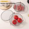 Quickly Drain Oil Baking Basket 304 Stainless Steel Tableware Disinfection Holder  Dishwasher