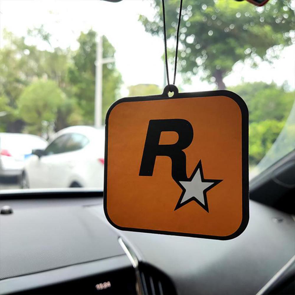 Car Rockstar Fragrance Tablets Car Interior Pendant Pendant Air Freshener Aromatherapy Essential Oil Hanging Decoration