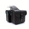 1 Pair of Waterproof PU Leather Motorcycle Saddlebags Detachable Strap Side Storage Toolkit & Tail Luggage
