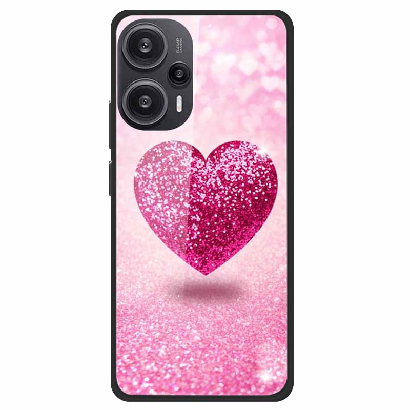 For Xiaomi Poco F5 5G F5Pro Case Luxury Tempered Glass Soft Bumper Phone Cover for POCO F5 Pro 2023 Fundas on PocoF5 Painted
