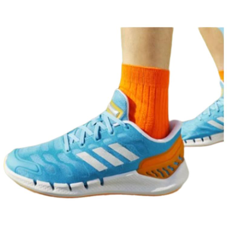 Adidas Climacool Ventania Comfortable Slip Resistant Abrasion Resistant Low top Casual Running Shoes Unisex Blue Orange IE5474